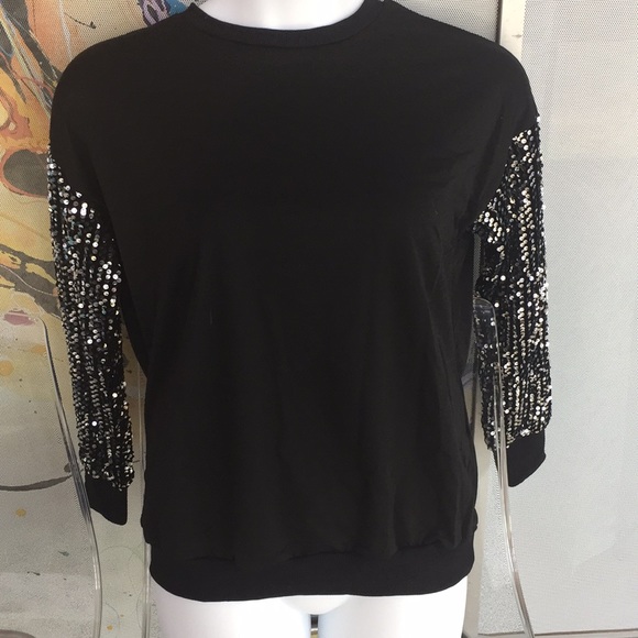 Sequin Long Sleeve Top - Picture 8 of 8